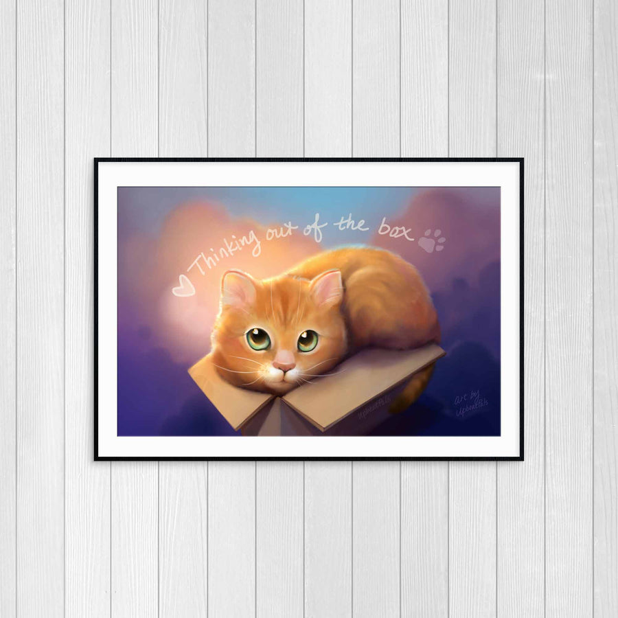 Cat in Box Poster Print