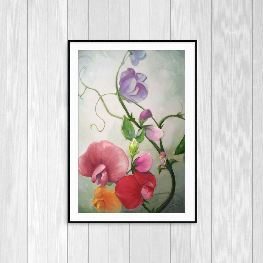 Sweet Pea Fairy Poster Print