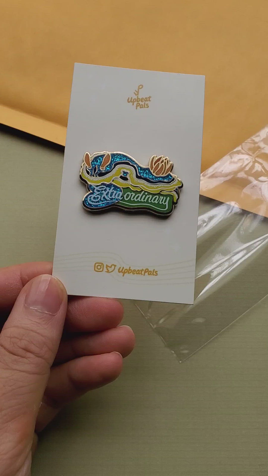 Extraordinary Nudibranch Lapel Pin