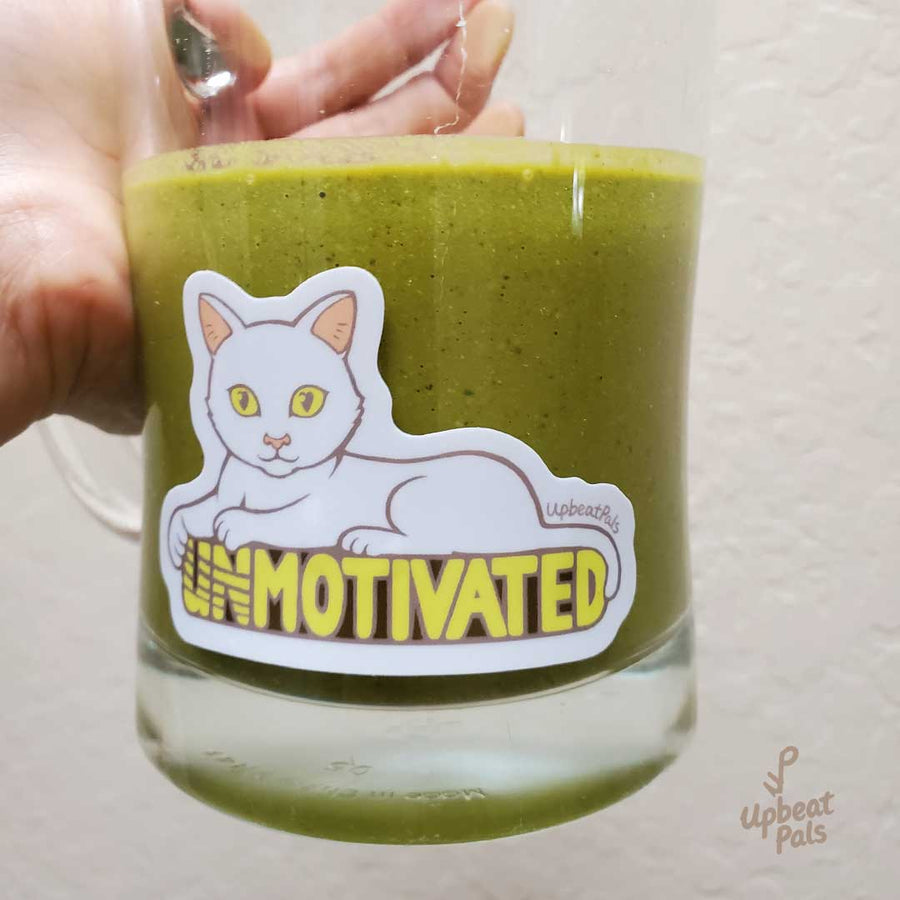 Motivated Cat Sticker