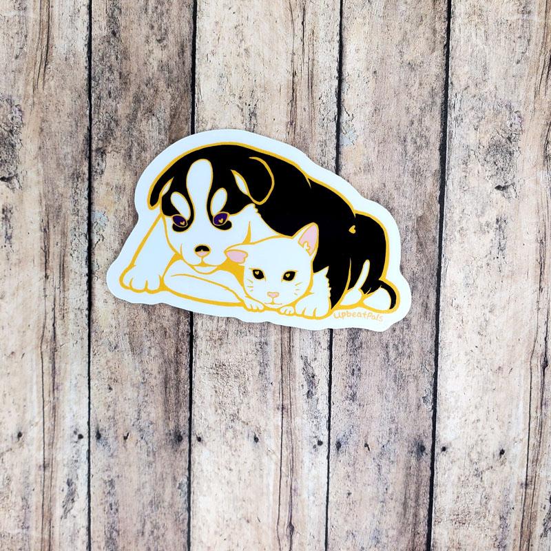 Cat and Dog Sticker