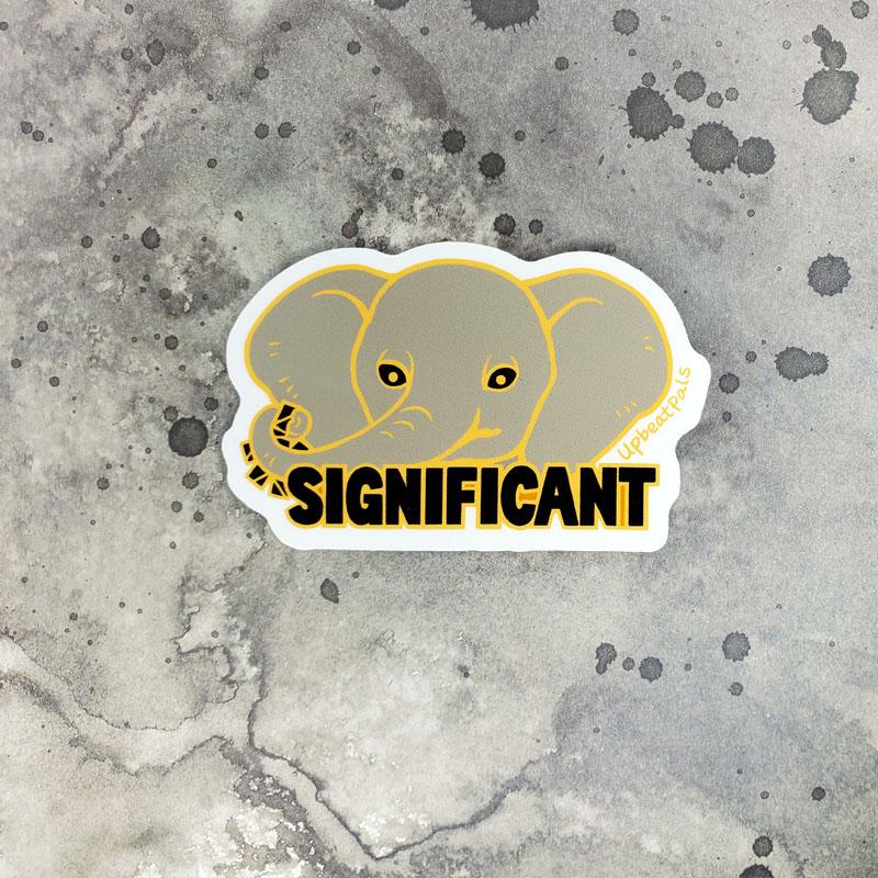 Significant Elephant Sticker