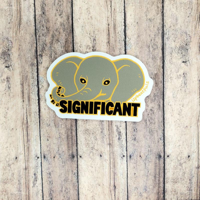 Significant Elephant Sticker