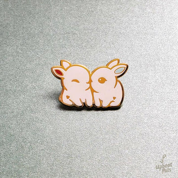 Snow Bunnies Enamel Pin