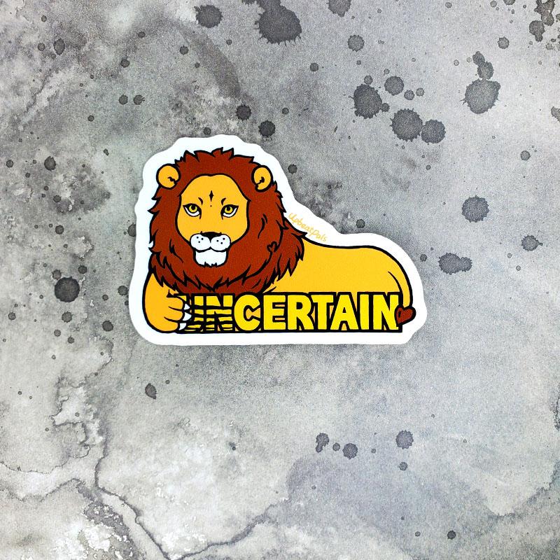 Certain Lion Sticker