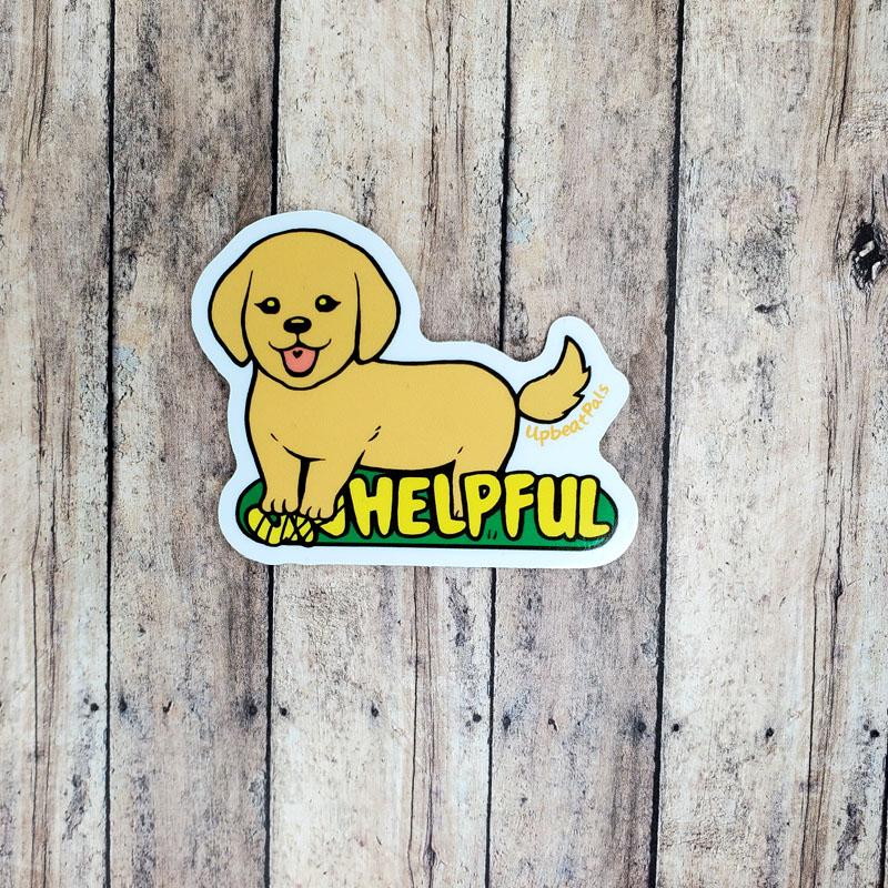 Helpful Puppy Sticker