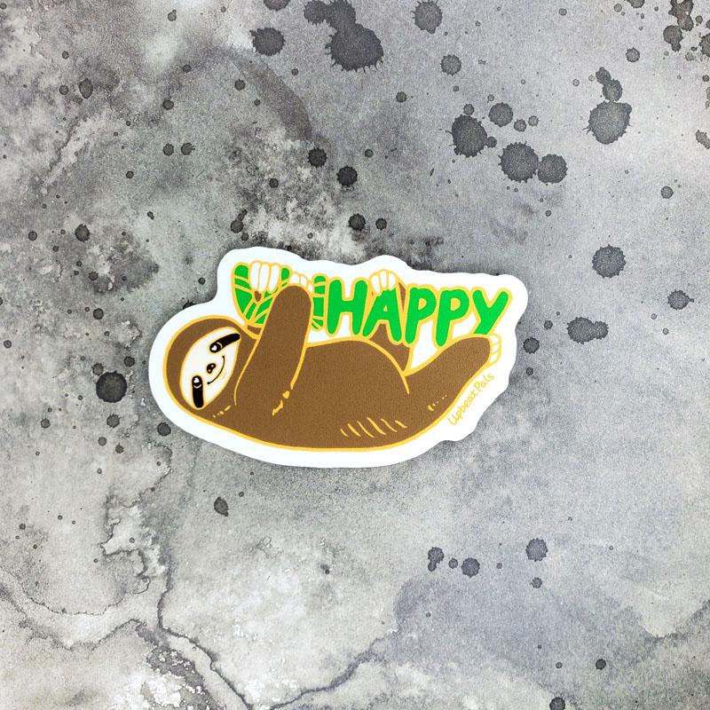 Happy Sloth Sticker