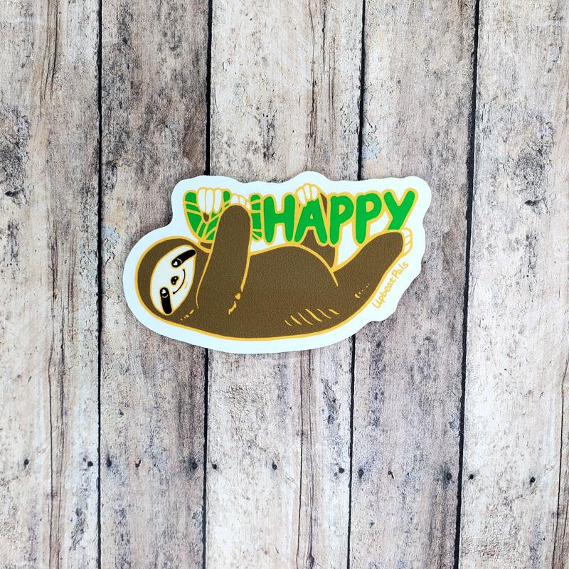 Happy Sloth Sticker