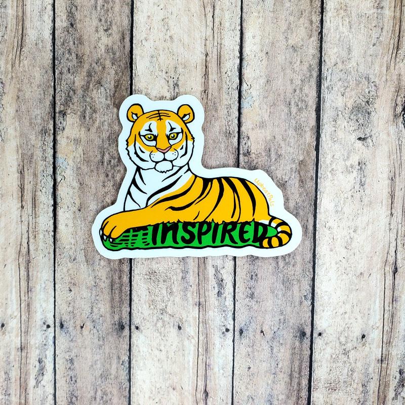 Inspired Tiger Sticker