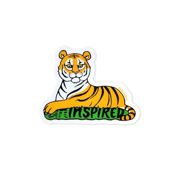 Inspired Tiger Sticker