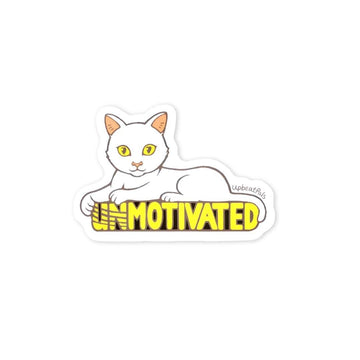 Motivated Cat Sticker