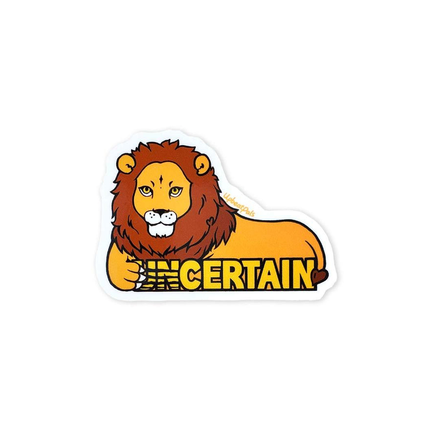 Illustration of a lion head. Lion head logo. Generative AI Sticker by Lubos  Chlubny - Pixels