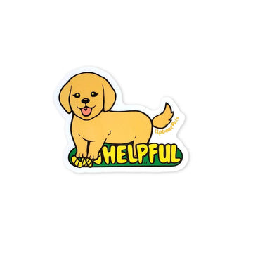 Helpful Puppy Sticker