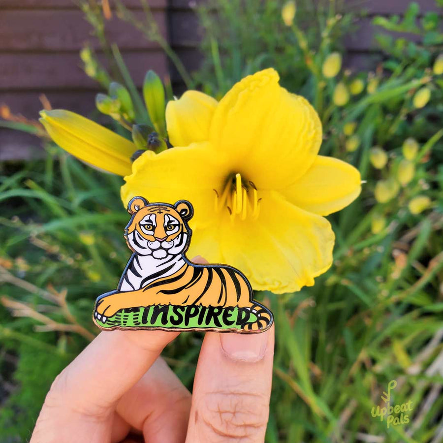 Inspired Tiger Enamel Lapel Pin